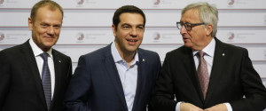 Jean-Claude Juncker, Donald Tusk, Alexis Tsipras
