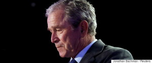Former U.S. President George W. Bush visits Warren Easton Charter High School in New Orleans, Louisiana