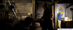 A Greek team of experts begin renovation of Jesus' tomb in the Church of the Holy Sepulchre in Jerusalem's old city, Monday, June 6, 2016. A team of experts has begun a historic renovation at the spot where Christians believe Jesus was buried, overcoming longstanding religious rivalries to carry out the first repairs at the site in over 200 years. (AP Photo/Ariel Schalit)