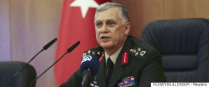 Acting Chief of Staff of the armed forces Umit Dundar holds a news conference in Istanbul, Turkey, July 16, 2016. REUTERS/Huseyin Aldemir