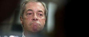 Leader of the UKIP, Nigel Farage, speaks with journalists in the press room of an EU summit in Brussels on Tuesday, June 28, 2016. EU heads of state and government meet Tuesday and Wednesday in Brussels for the first time since Britain voted to leave the European Union, throwing British and European politics into disarray. (AP Photo/Geoffroy Van der Hasselt)