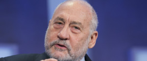 Columbia University Professor Joseph Stiglitz speaks at the Clinton Global Initiative, Monday, Sept. 28, 2015 in New York. (AP Photo/Mark Lennihan)
