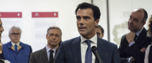 Sandro Gozi, Under-Secretary for European Affairs, attends the exhibition opening "Thirty years ago the historic embrace between Pope John Paul II and Rabbi Elio Toaff" to mark the anniversary of the historic event at Museo Ebraico in Rome, Italy on 13 April, 2016.(Photo by Giuseppe Ciccia/NurPhoto via Getty Images)