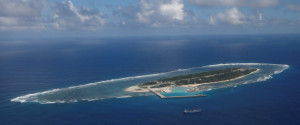 An aerial view shows of Itu Aba, which the Taiwanese call Taiping, in the South China Sea, November 29, 2016. REUTERS/Fabian Hamacher