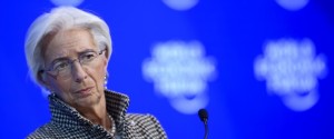International Monetary Fund (IMF) managing director Christine Lagarde looks on during a meeting on the second day of the World Economic Forum, on January 18, 2017 in Davos. IMF head Christine Lagarde conceded Wednesday the Washington lender had been late waking up to the widening gap between rich and poor around the world, but is now researching answers to the problem. / AFP / FABRICE COFFRINI        (Photo credit should read FABRICE COFFRINI/AFP/Getty Images)